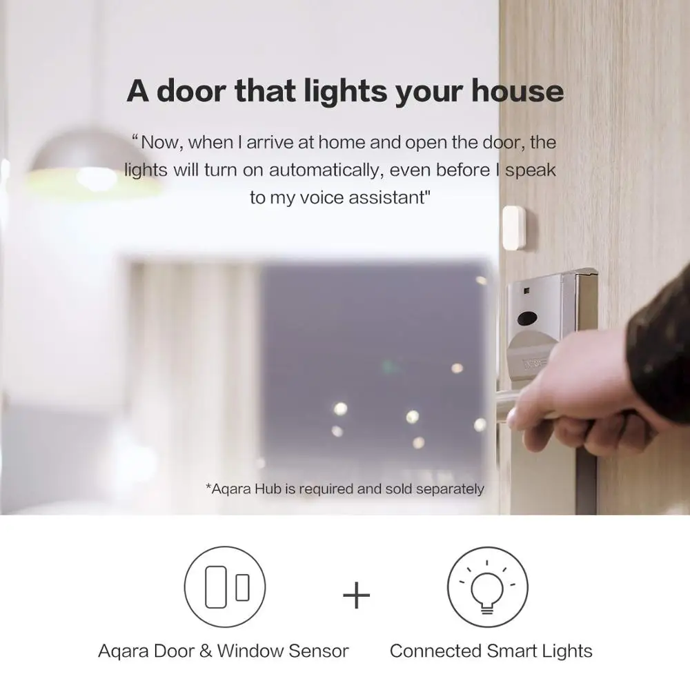 Aqara Door Window Sensor Zigbee Wireless Connection Alarm Smart Mini Door Sensor Work With Aqara Gateway Mi Home HomeKit APP