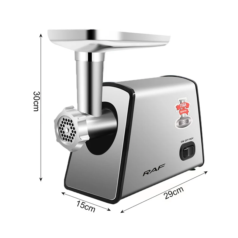 2000W Heavy Duty Powerful Electric Food Processors Kitchen Appliances Sausage Stuffer Meat Chopper Mincer Grinder Machine