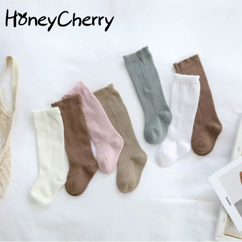 HoneyCherry New Baby Cotton Socks Boneless Loose Hollow Boys and Girls Socks