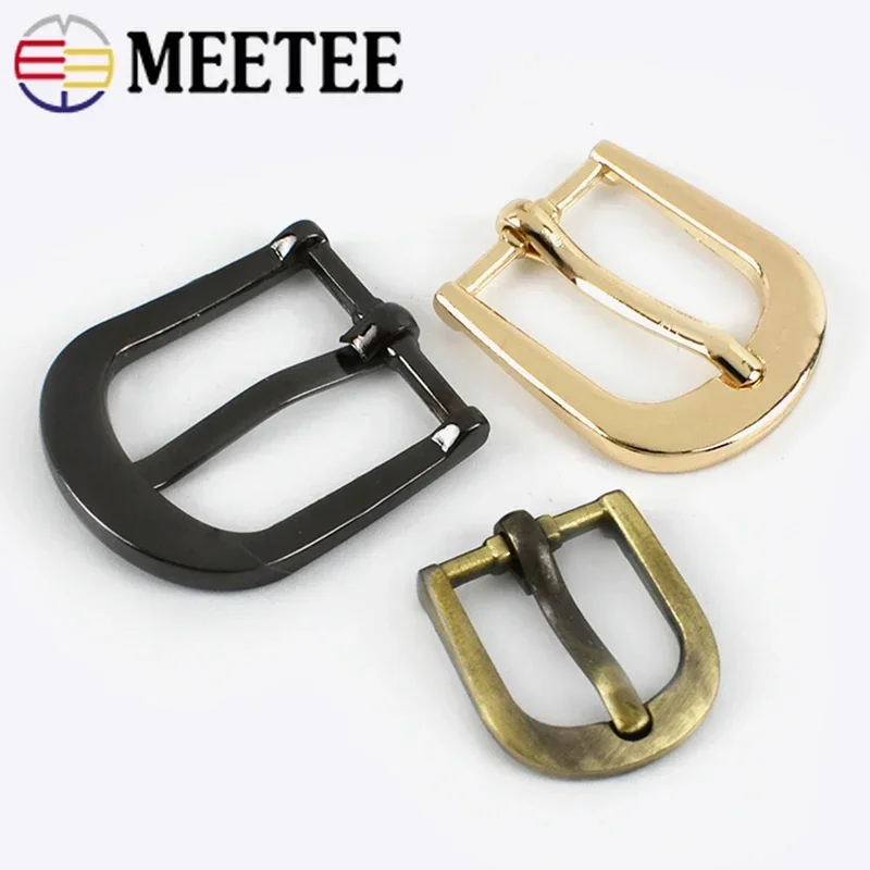 5/10Pcs 12/16/19/25/30/38mm Metal Pin Buckles Bags Strap Adjust Hook Shoe Belt Buckle Clothes Slider Clasp Sewing Accessories