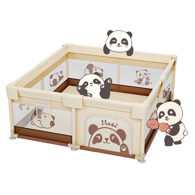 PANGDUBE Panda cercadinho para bebês cercadinho infantil opcional 4 tamanhos cercadinho para atividades do bebê academia crianças brincar cerca playground
