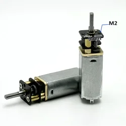 1pcs High Torque Full Metal Gearbox 050 Gear Motor DC3V-12V 28RPM-118RPM Slow Speed Flat Shaft Reduction Robot 13GA-050