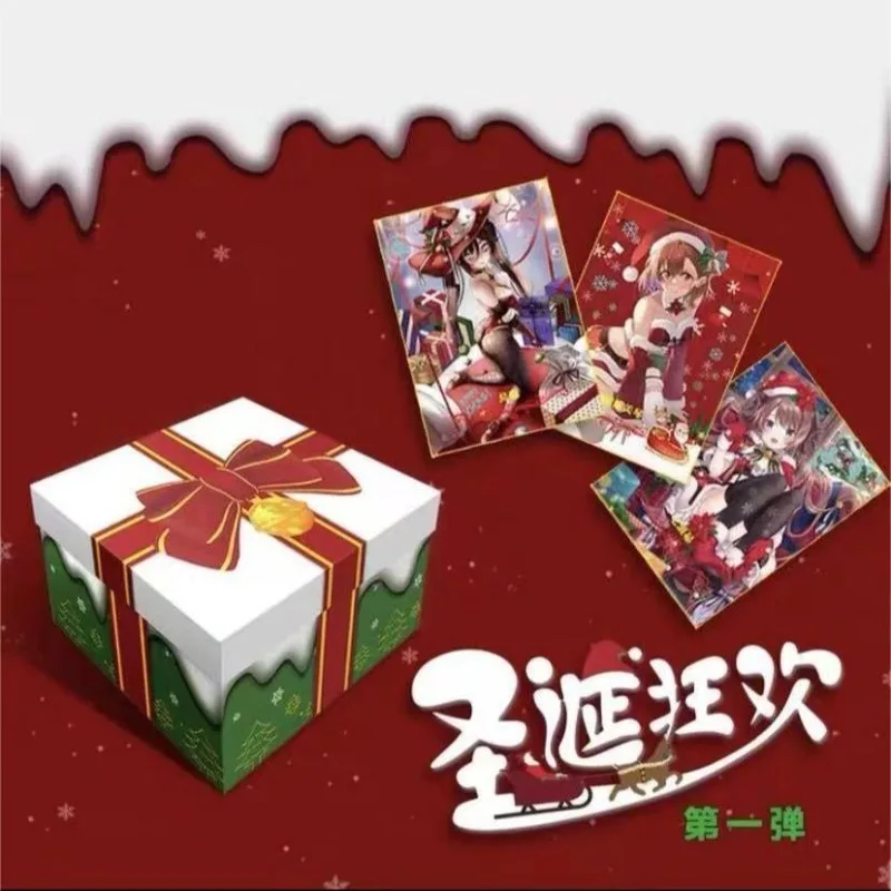 

Рождественский карнавал: Все персонажи аниме из Мейки собираются на Рождество Модная игрушка-карточная игра «Богиня» с перемешиванием сердца.