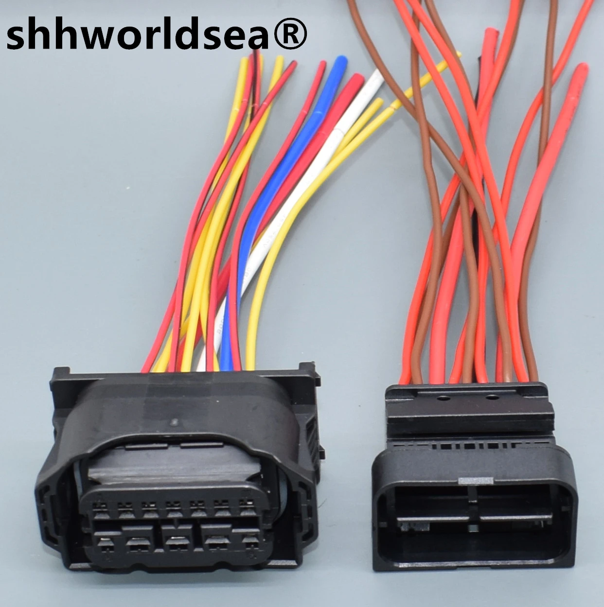 shhworldsea  2.8mm 61132359991 12 Pin Headlight Plug Wiring For BMW F01 F02 E63 E64 E90 61 13 2 359 991