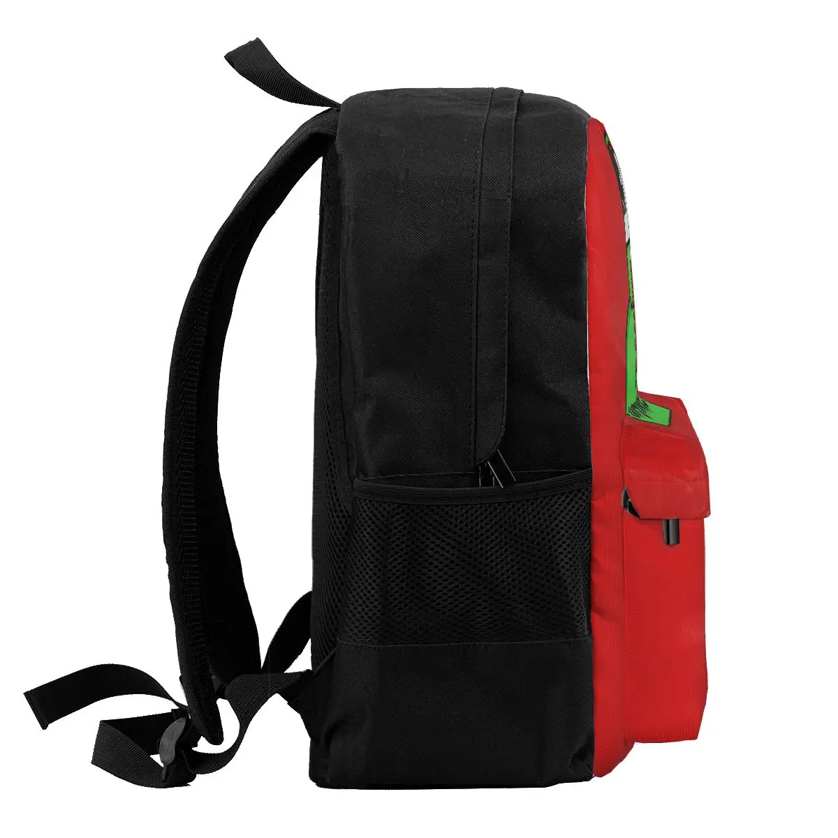 Green Frog-mochilas de dibujos animados para niños y niñas, bolsa de hombro para ordenador portátil, para estudiantes, para Youtube