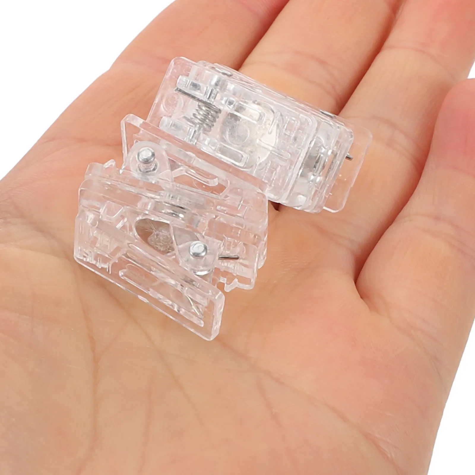 

10Pcs Name Badge Clips Heavy Duty Spring Clip for Id Card Badge Holders Secure Fastening Clips for Work Seminar Trade Show