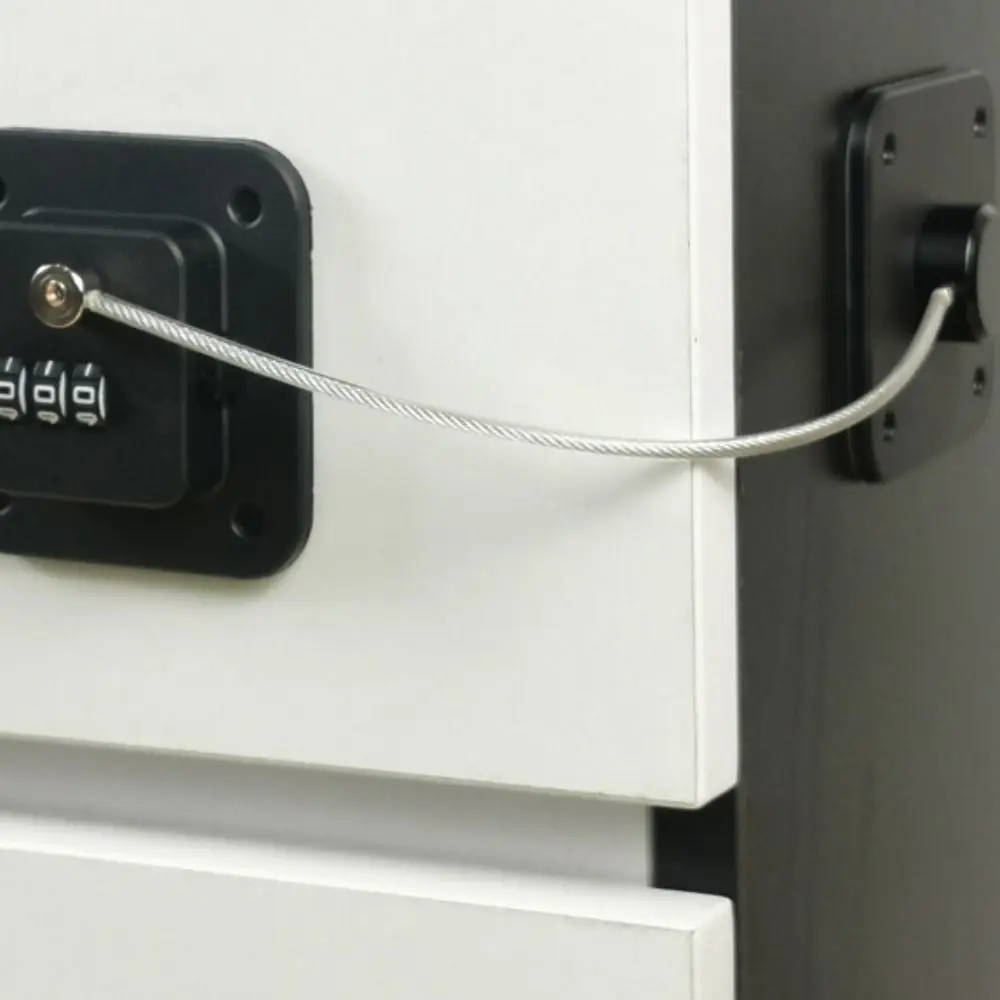 

Security 3-digit Window Password Lock No Punching with Adhesive Baby Safety Lock ABS Black/white Coded Lock Refrigerator