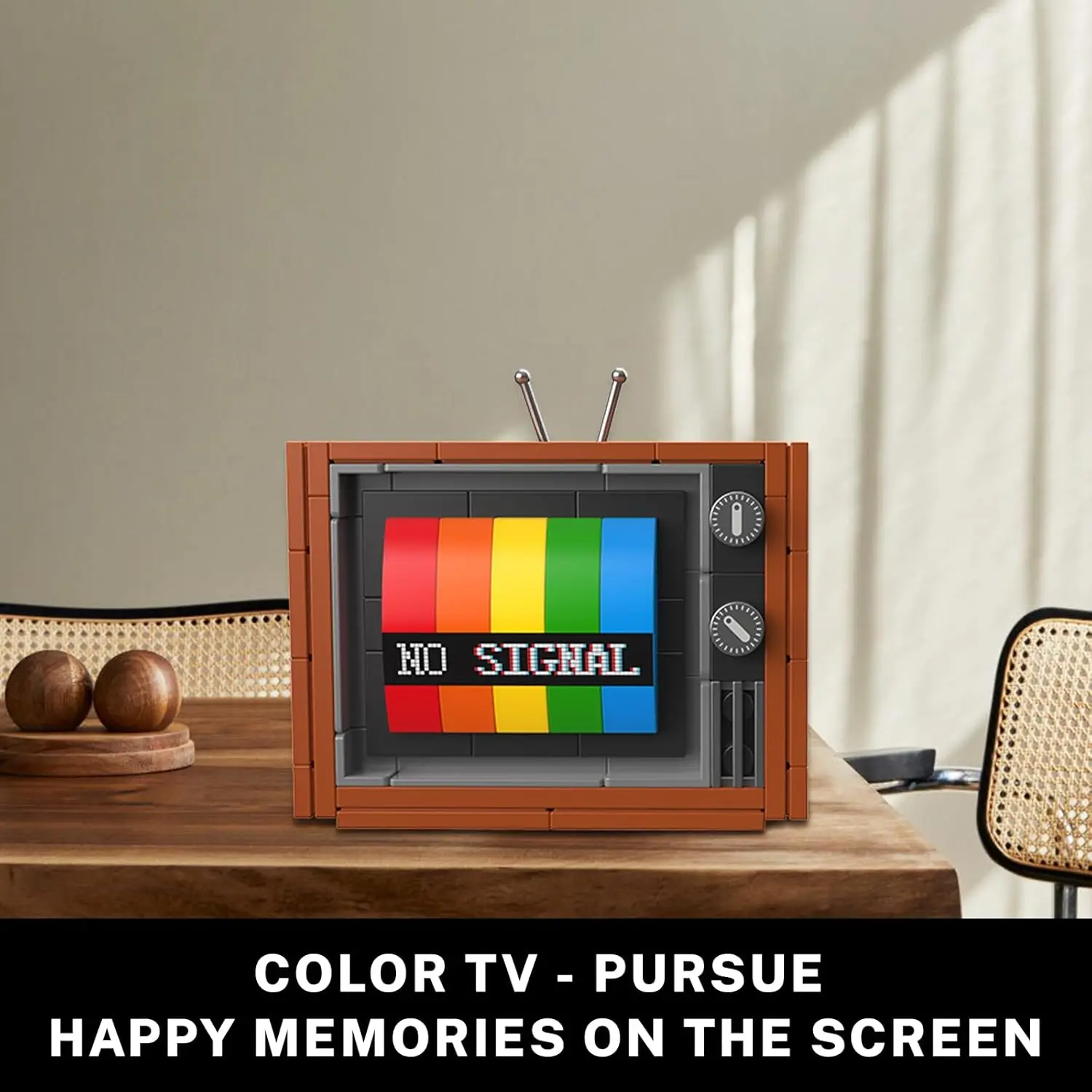 جاكي اللبنات لعبة منشئ التلفزيون وكمان آلة كاتبة ميكانيكية بناء وحدة لتقوم بها بنفسك لعب الأطفال هدية الكريسماس #4