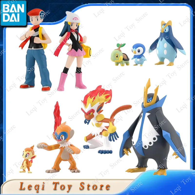 ของแท้จาก Bandai ฟิกเกอร์อนิเมะ POKEMON SCALE WORLD EMPERTE KOUKI HIKARI GOUKAZARU NAETLE ของเล่นสะสมสำหรับเด็ก ของขวัญ โมเดลตกแต่ง