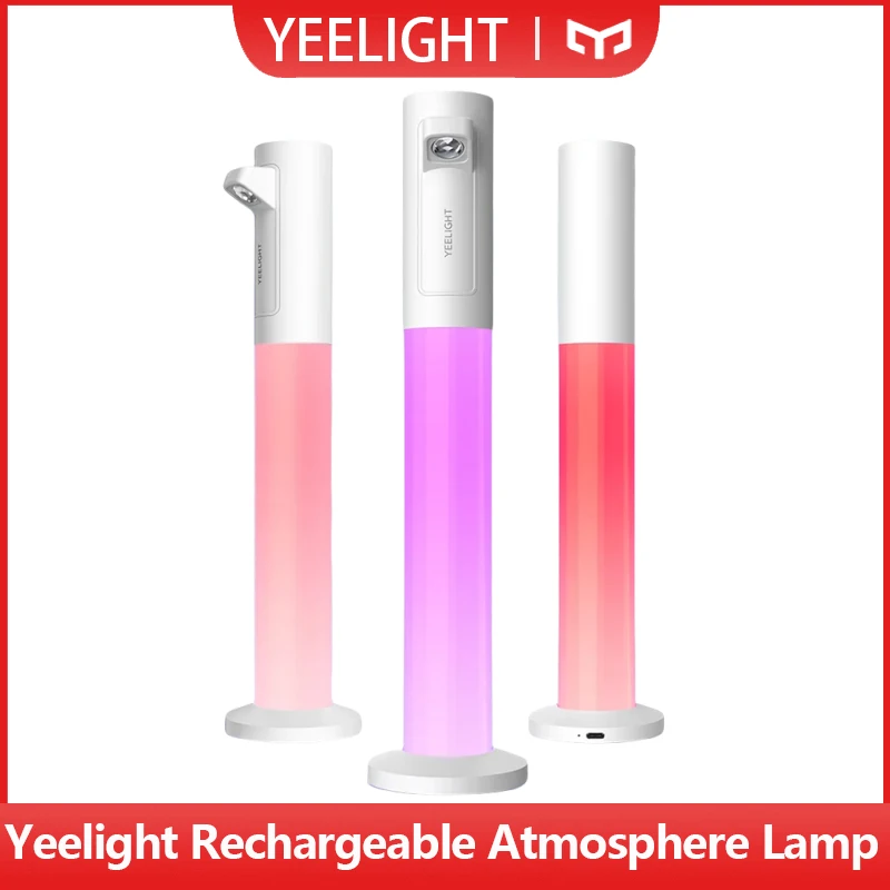 Yeelight Rechargeable Atmosphere Lamp RGB Color Book Light Eye Protection Light Lighting & Ambient Mode Stepless Dimming Type-C