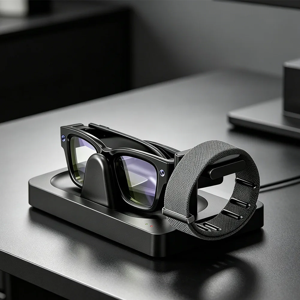 

Smart Glasses Charging Dock For RayBan Display Glasses And For Neural Band Glasses Storage Charging Stand Smartglasses Accessory