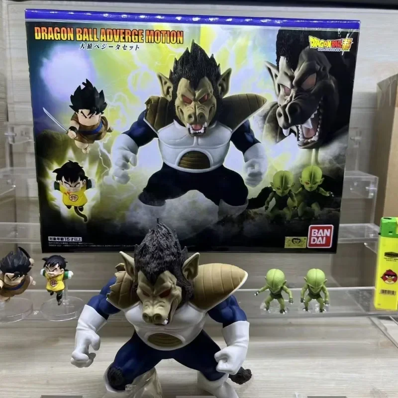 En Stock Original genuino BANDAI Dragon Ball ADVERGE MOTION Vegeta IV Set Anime figura de acción modelo colección juguetes niños regalos