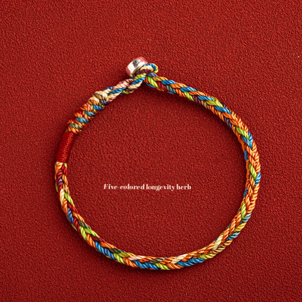 Handmade Tibetan Bracelet for Protection Multicolor Buddhism Handmade Knot Lucky Rope Bracelet Friendship and Couple Bracelet