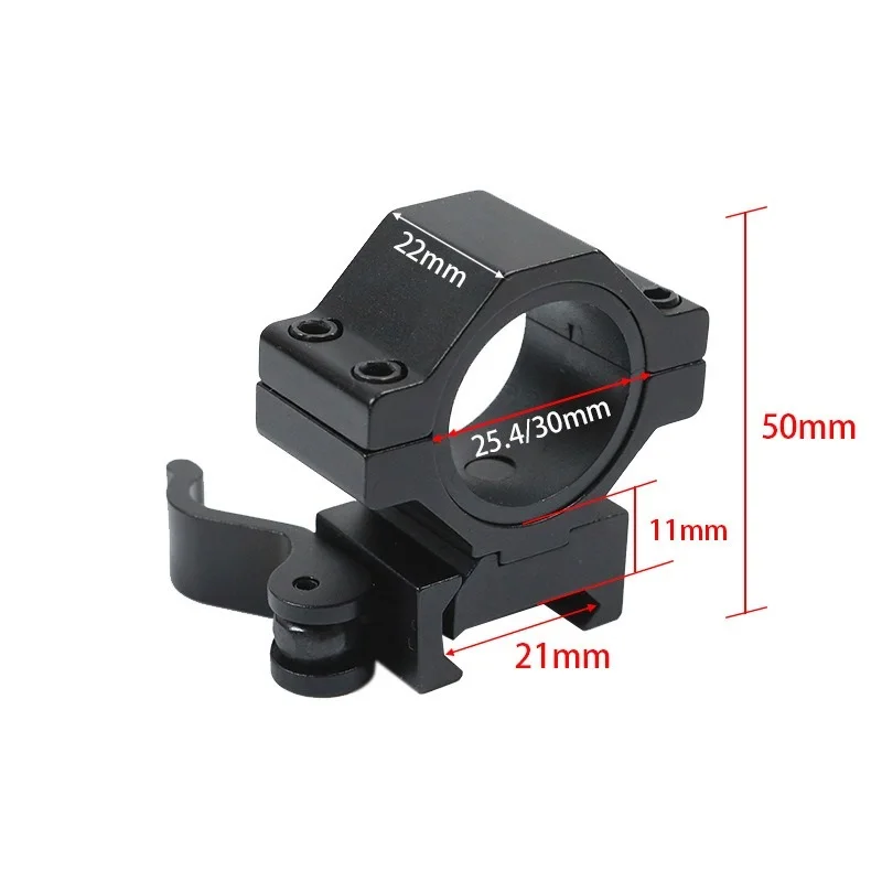 25/30mm Quick Release Torch Fixed Clamp Flashlight Mount with Stainless Steel Screws  Flashlight Laser Base Riflescope Mount