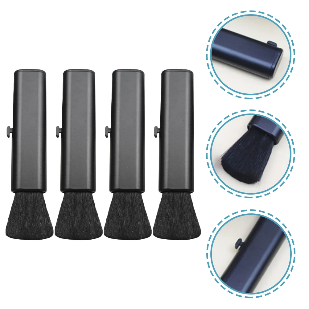 

4 Pcs Retractable Small Brush Electronic Gadgets for Cleaning Keyboard Mini Duster Multi Functional Cleaner Computer