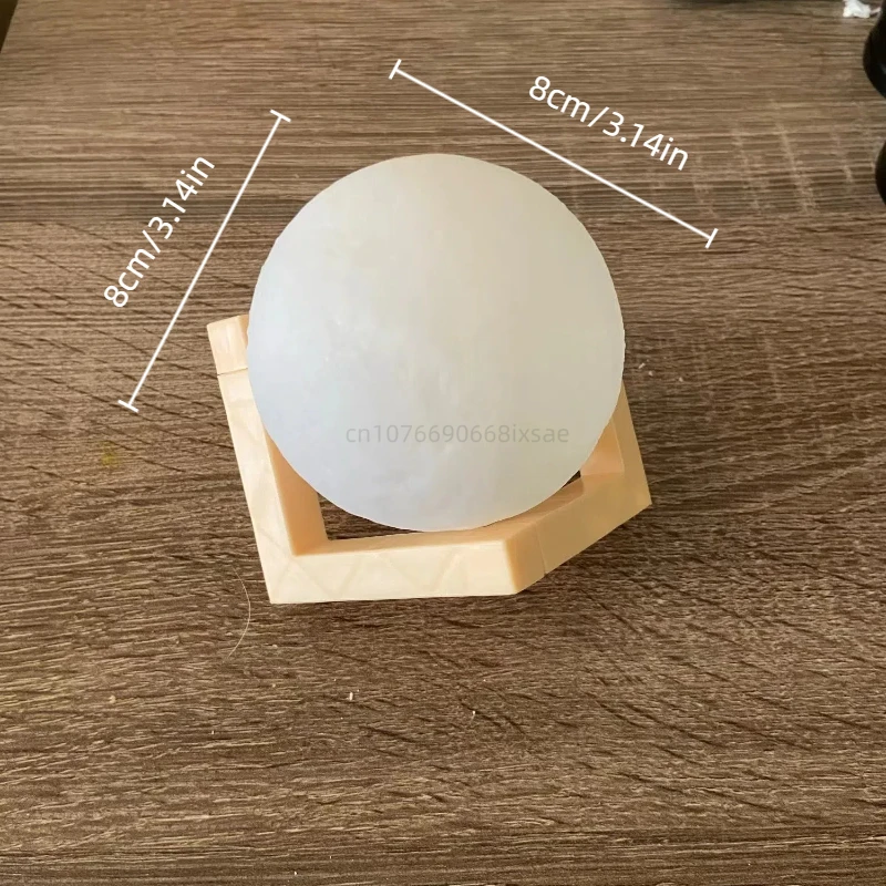 DIY Planet Lamp Creative Production Colorful Moon Graffiti Night Light Coloring Dreamy Moon Lamp Birthday Gift