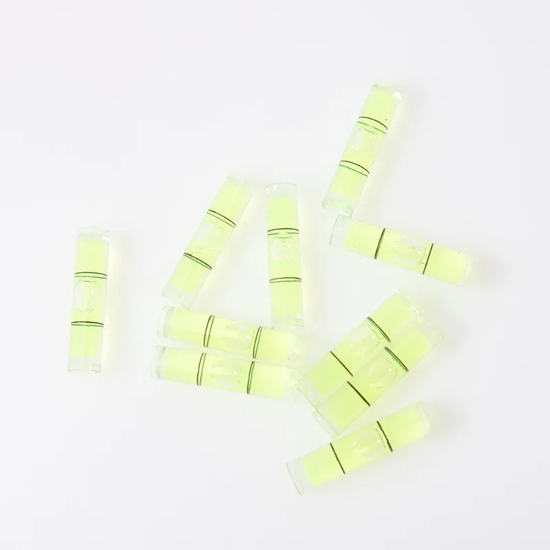 10Pcs 8X35mm Precision Spirit Level Bubble Mini Bubble Cylindrical Bullseye Level Balancer Spirit Level Frame Measure Horizontal