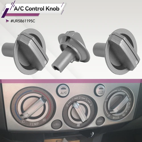 Imagen 2 del producto Perilla de Control de calefacción para coche, interruptor de 3 piezas de CA Ur5661195c Ur5861195c para Pj Ranger Pk Ranger Mazda Bt50 2006 2007 2008 2009 2010 2011