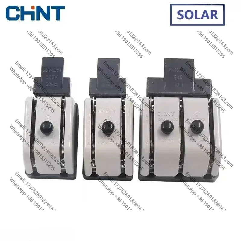

CHINT Interruptor de desconexión cuchilla solar fotovoltaico Hk18-32/63 Conexión red carga 2p 4p 32a 63a