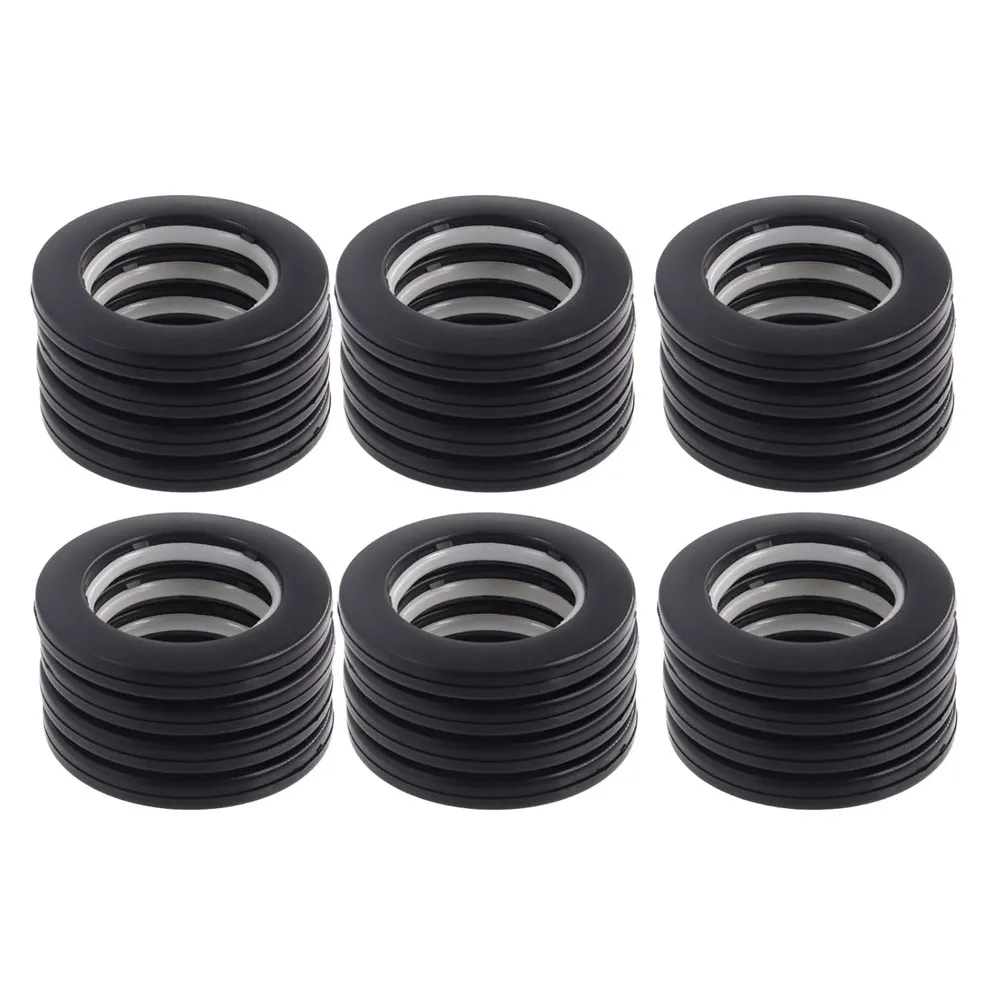 

Черные пластиковые втулки для штор, 30 упаковок, внутренний диаметр 40 мм, глушитель, раздвижные низкошумные Кольца для штор, подвесные оконные шторы