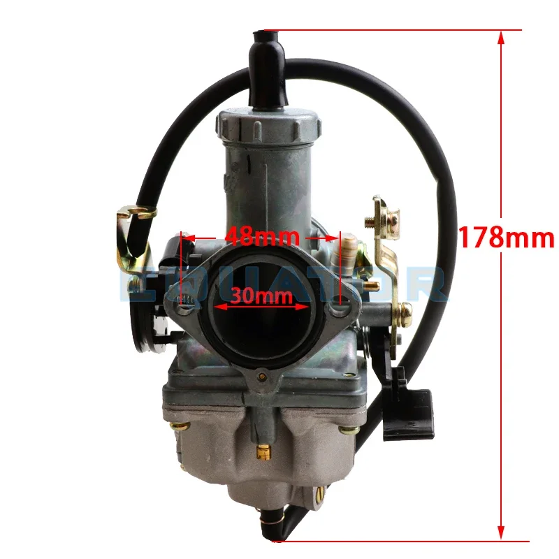 PZ30 30mm Carburetor Accelerating Pump Racing 200cc 250cc For Keihin ABM IRBIS TTR 250 With Dual Throttle Cable