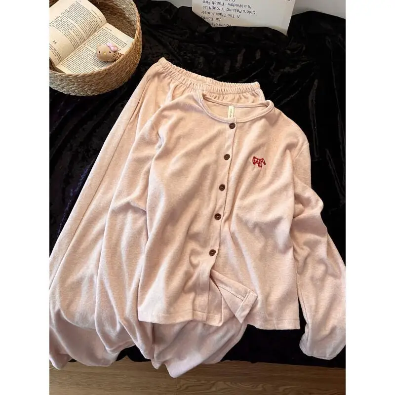 ファッションホームウェアセクシーなパジャマセット女性のトラックスーツ服セットピース女性アンサンブルファムニットスーツ新しいマッチングピース