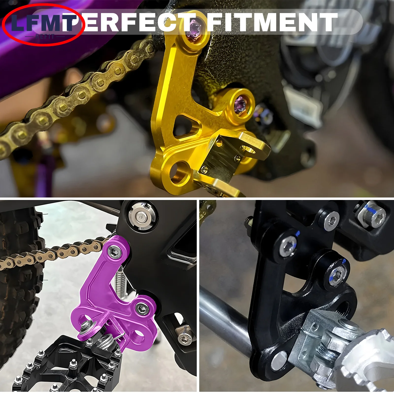 For Sur Ron Electric Motorcycle CNC Aluminum Foot Pegs Rests Pedals Footpeg Bracket For Surron Sur-Ron Light Bee X & Light Bee S