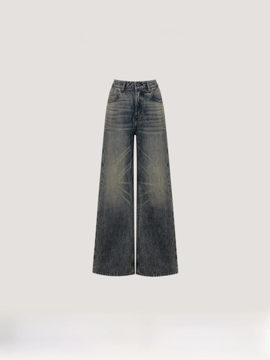 

Джинсы Wei свободного кроя, повседневные, с эффектом похудения, широкие, из денима, с высокой талией, прямого кроя, черные, без стрейча, стандартный крой