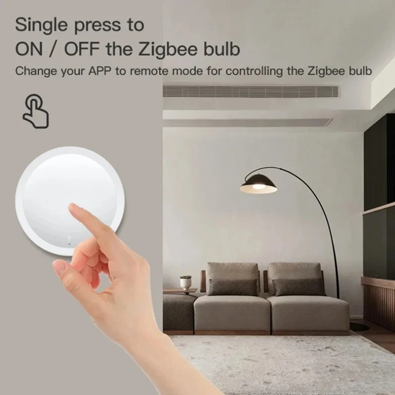 Tuya Zigbee Knob Switch Wireless Scene Button Rotatable Dimmer Switch Smart Home Automation Linkage Remoter