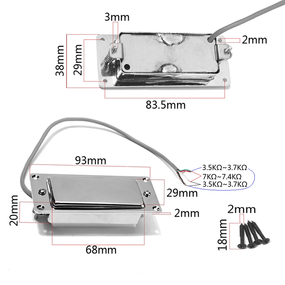 

Copper Shell Pickup Electric Guitar Pickups Bass Humbucker Bridge Mini Neck