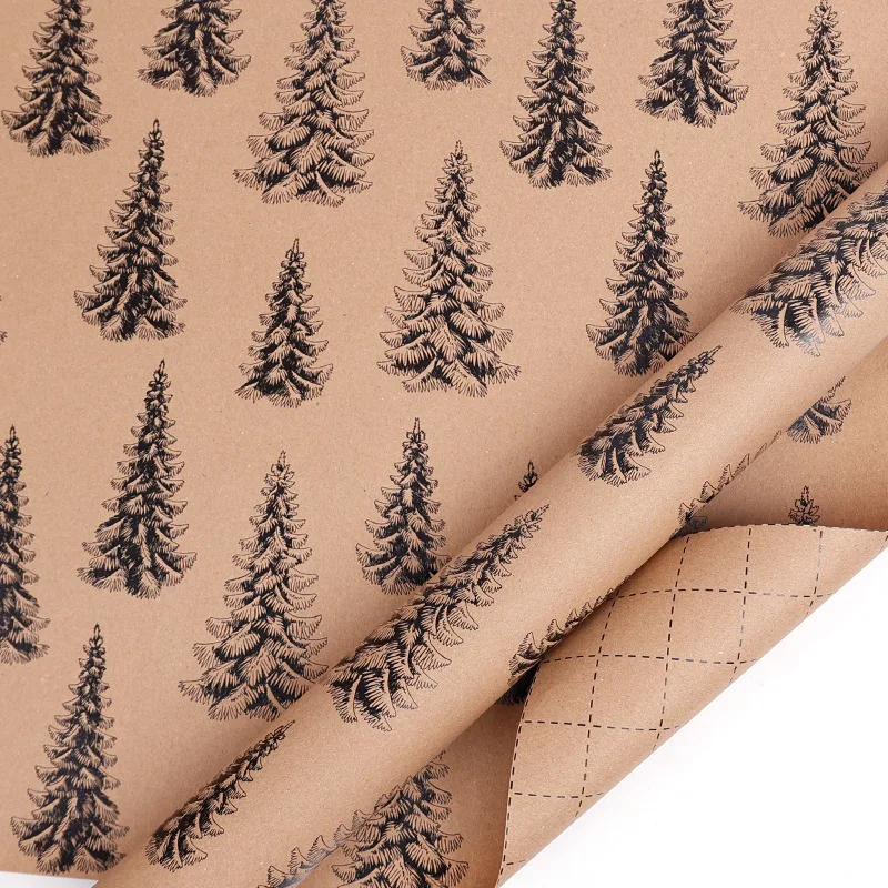 لفة ورق التغليف عيد الميلاد بيري تصميم ورقة عيد الميلاد ورق التغليف الزخرفية للحرف اليدوية مهرجان الهدايا عطلة #4