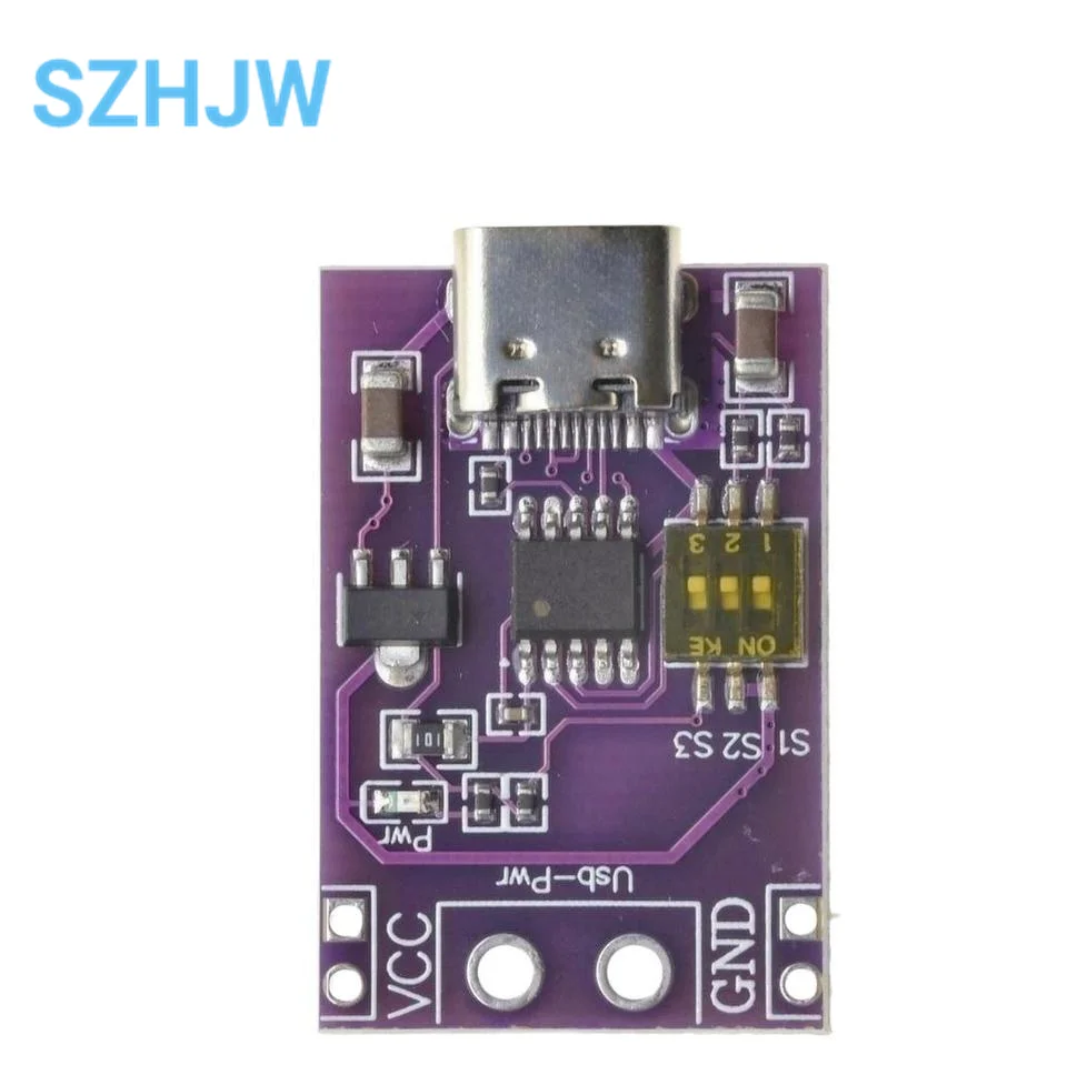 Type-C QC AFC PD2.0 PD3.0 To DC Spoof Scam Fast Charge Trigger Polling Detector USB-PD Notebook Power Supply Change Board Module