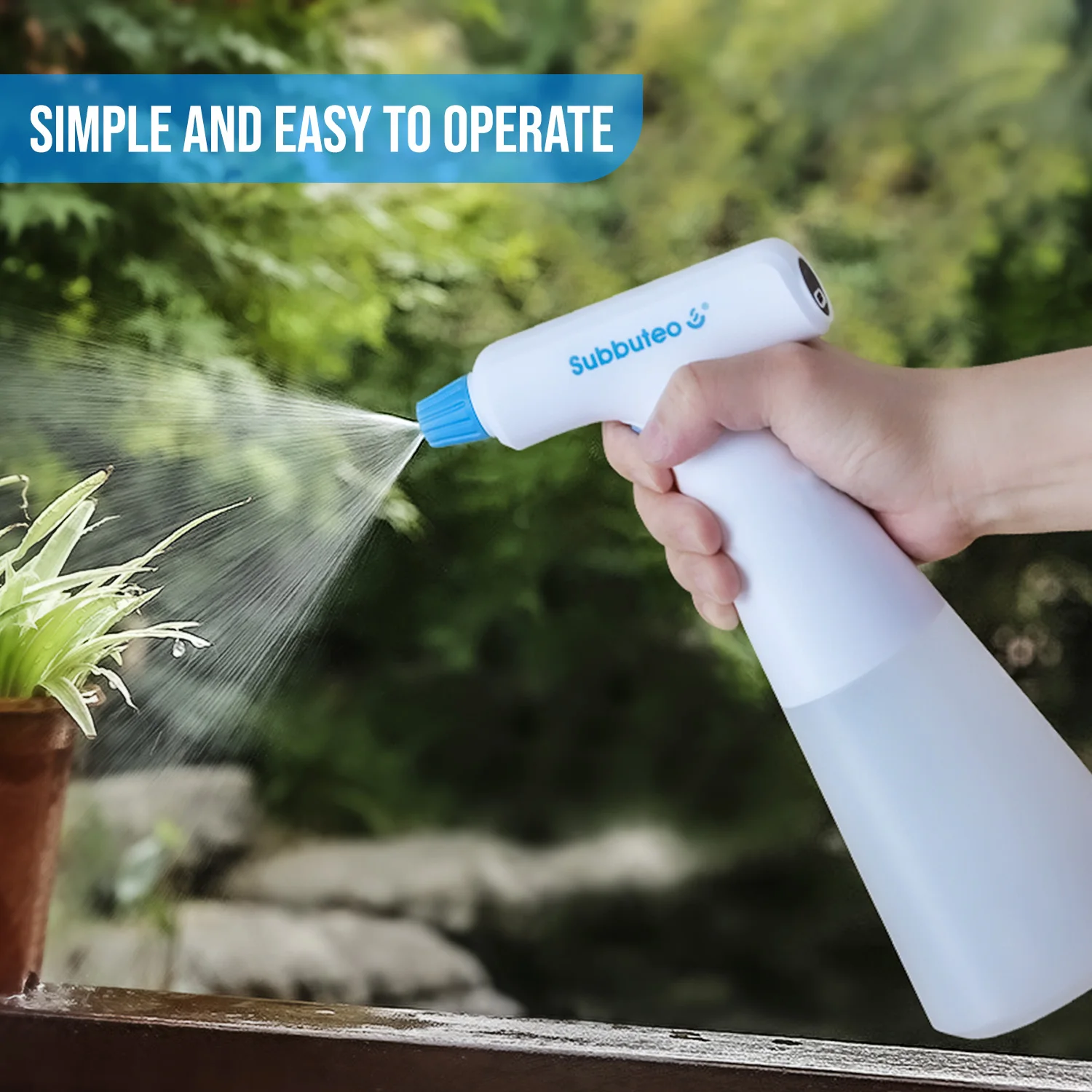 Electric Spray Bottle, Cordless Battery Powered Sprayer, Plant Spray  with Adjustable Nozzle for Garden, Indoor and Outdoor Plan