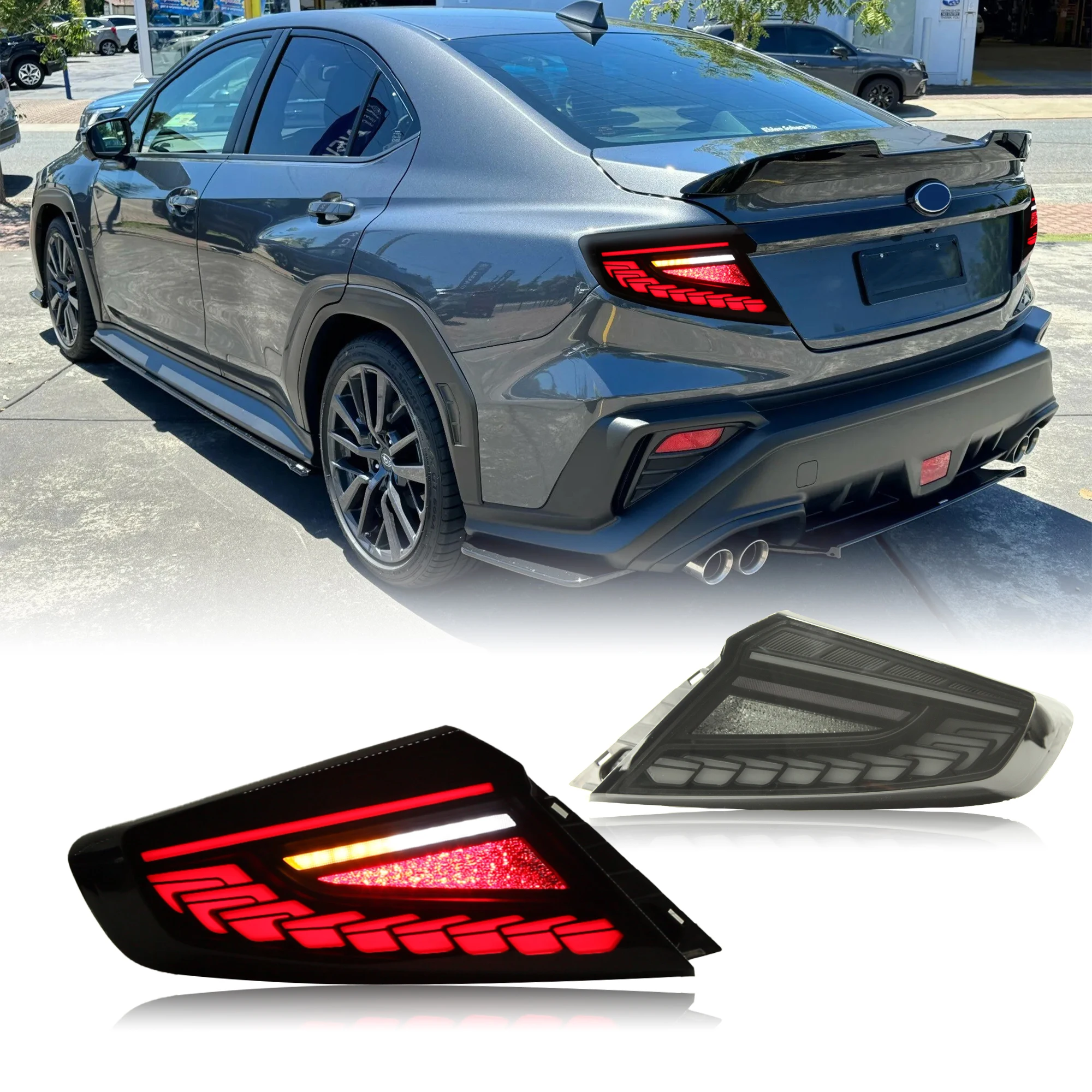 

New Tail Lamp Rear Lamp Modified LED Taillamp Tail Light for Subaru Impreza WRX 2022 -2024 Auto Parts for Subaru WRX