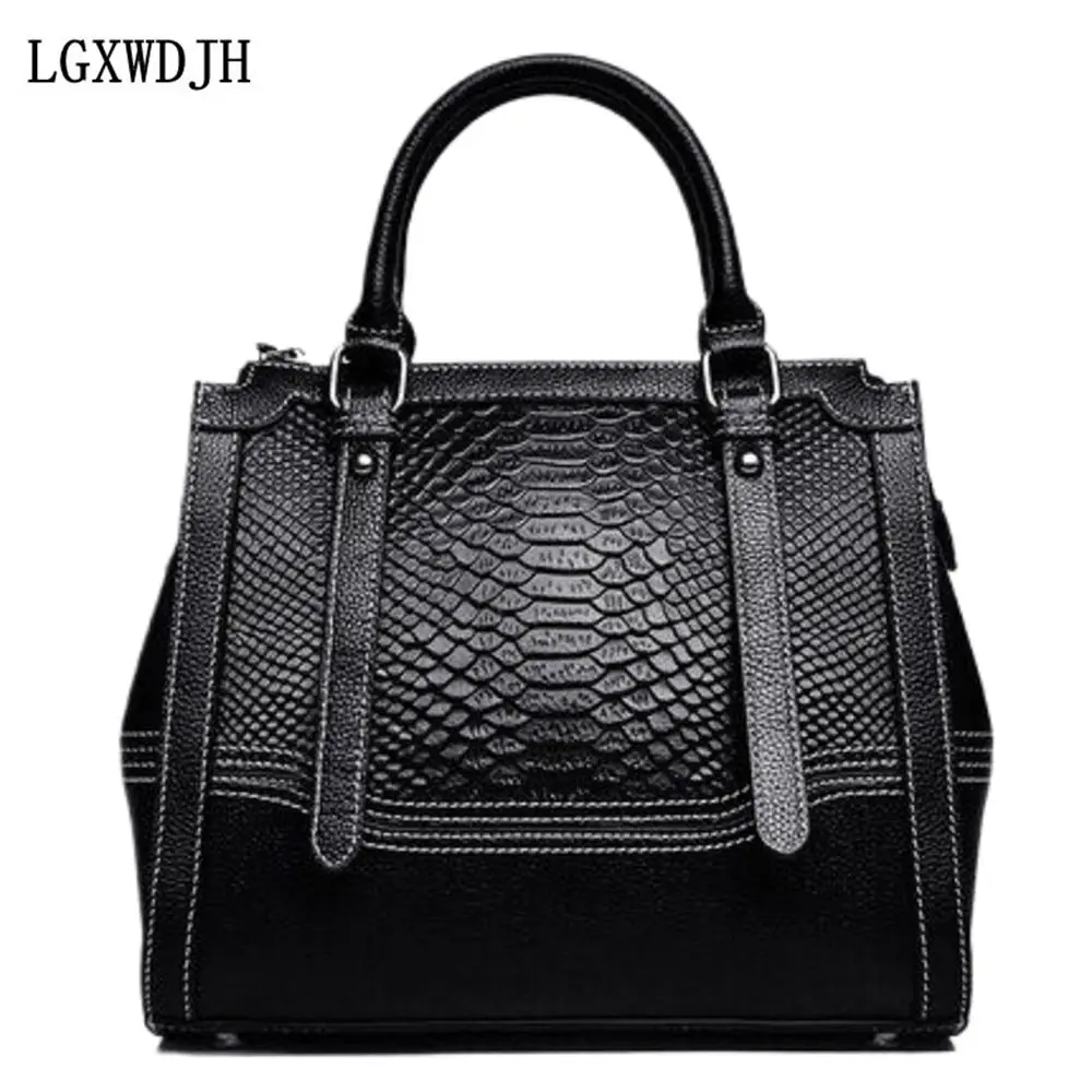 

2024 new ladies shoulder bag Multi-Function Large Capacity Crossbody Bag Crocodile Print Casual handbag Fashion bags for women