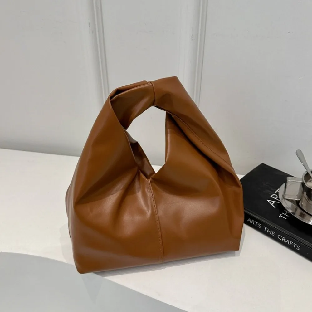 

Simple Large Capacity Simple Pleated Handbag Stylish Square Women Tote Bag Durable Multifunction Single-shoulder Bag Girls