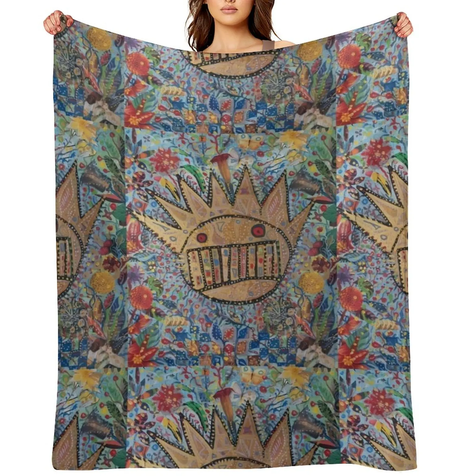 

Ween Boognish and flowers Throw Blanket Bed covers Blankets Sofas Of Decoration Plush Blankets For Bed Blankets