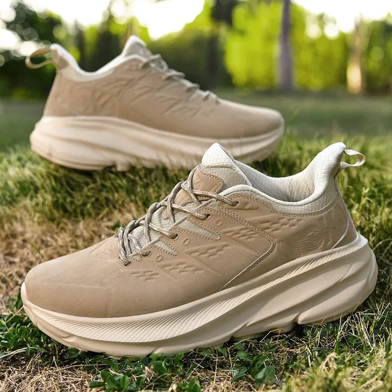 New2024Nubuck Leather Anti-Skid Running Shoes for Men Casual Footwear, Gym Shoes, Sports Footwear Jogging  Walking Tennis운동화