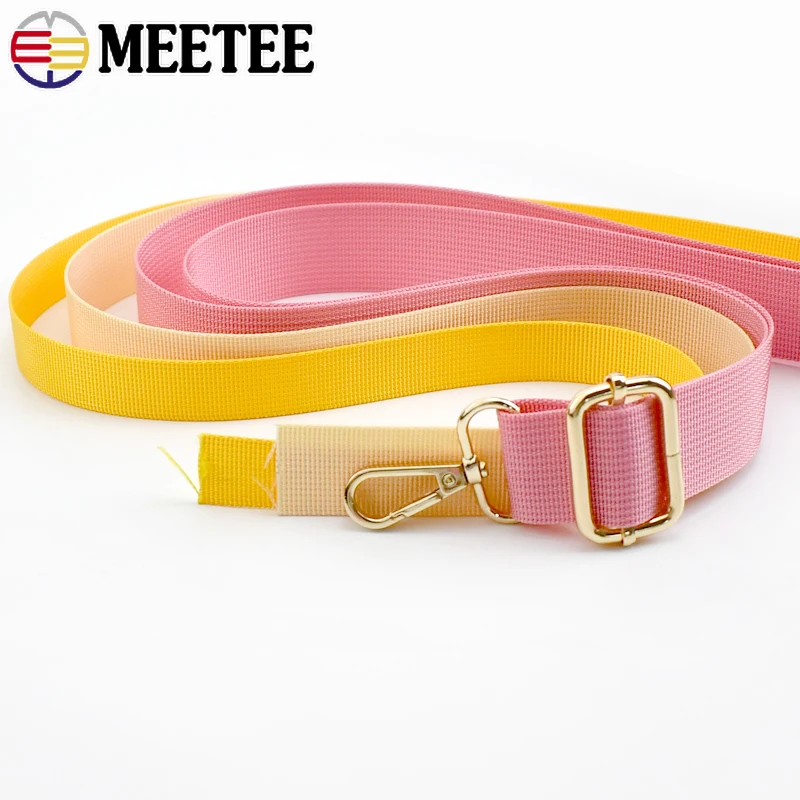 3M 20-38mm Nastri in nylon Nastro a treccia Fascia per zaino Cintura di sicurezza Borsa per tracolla Guarnizioni Fai da te Viés Vincolante Accessori per cucire