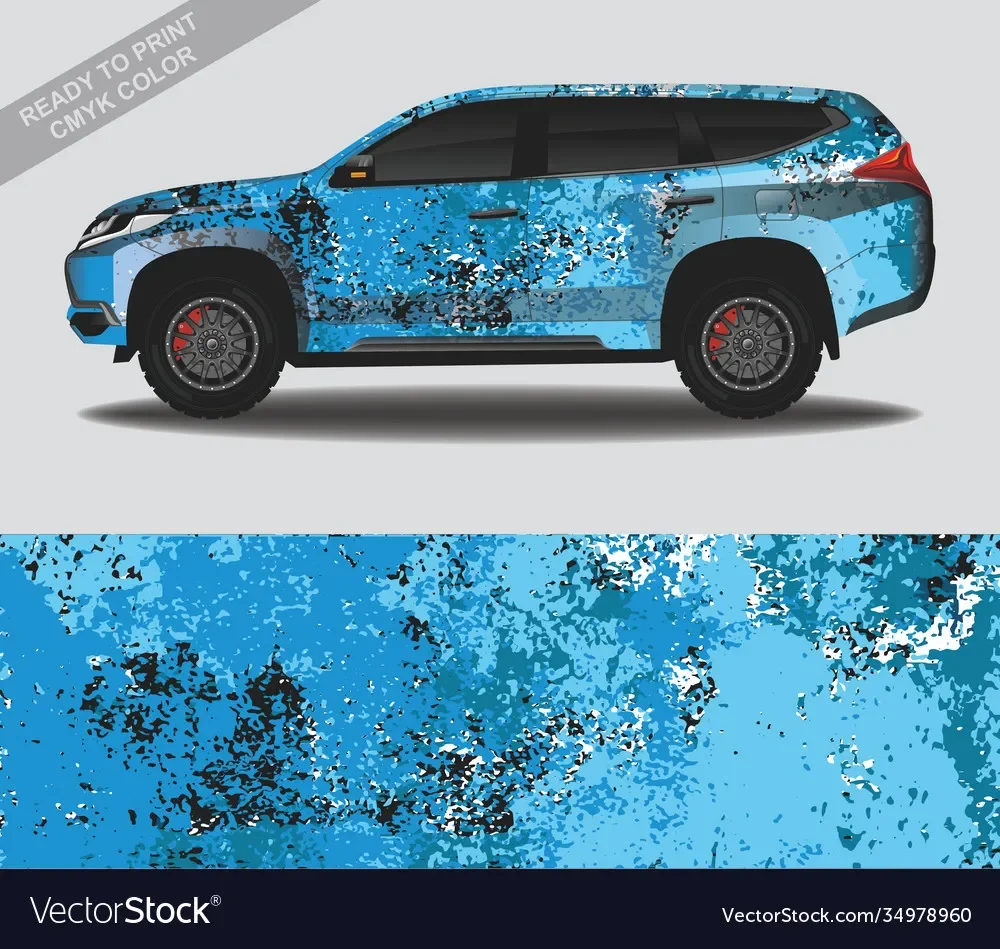 Oil Painting Car Full Wrap Sticker Decorative Car Graphic Decal Full Body Racing Vinyl Wrap Car Decal Length 400cm Width 100cm