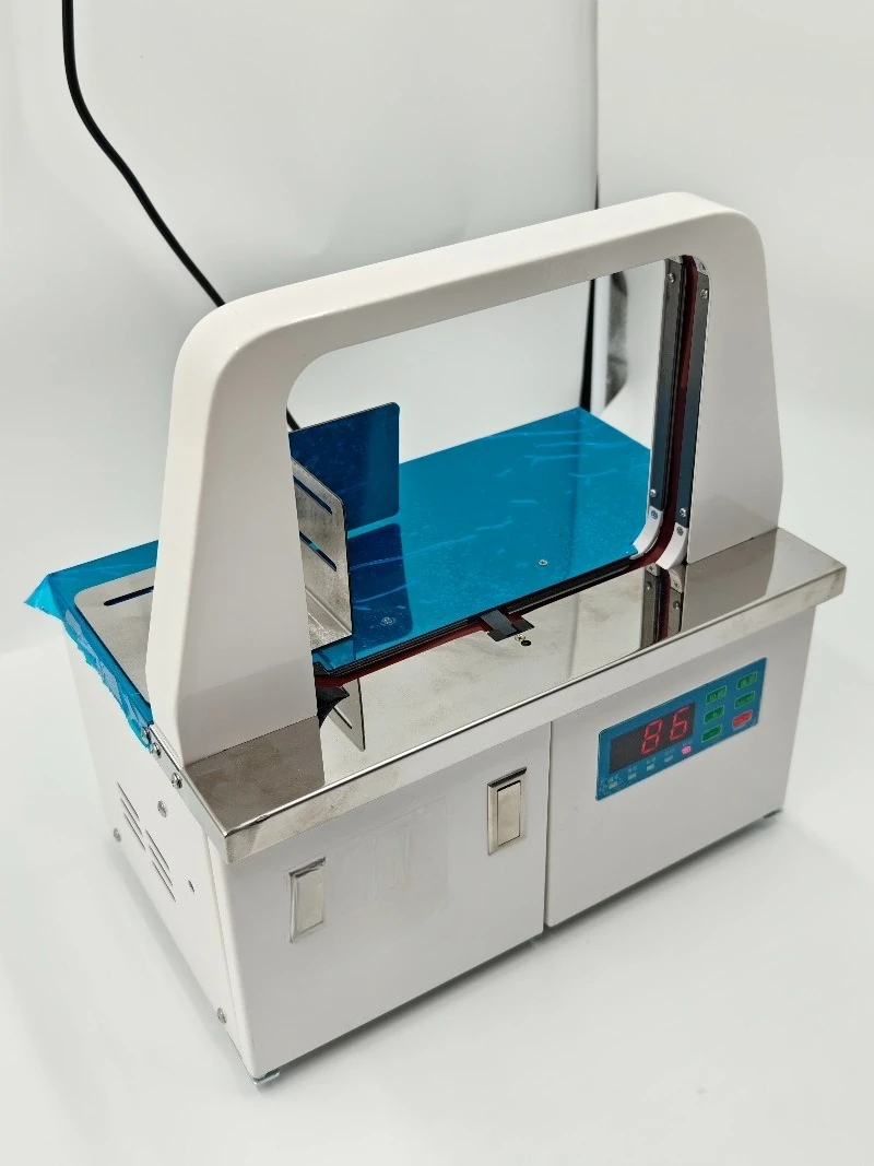 Automatic 12mm Hot Melt Opp Tape Banding Machine Supermarket Vegetable Strapping Packing Machine 3