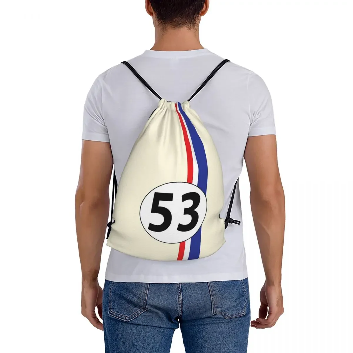 Herbie-Sacs à dos de proximité portables pour hommes et femmes, numéro 53, sacs à cordon, Bundle Pocket, SunOfficiBag, BookBag pour étudiants