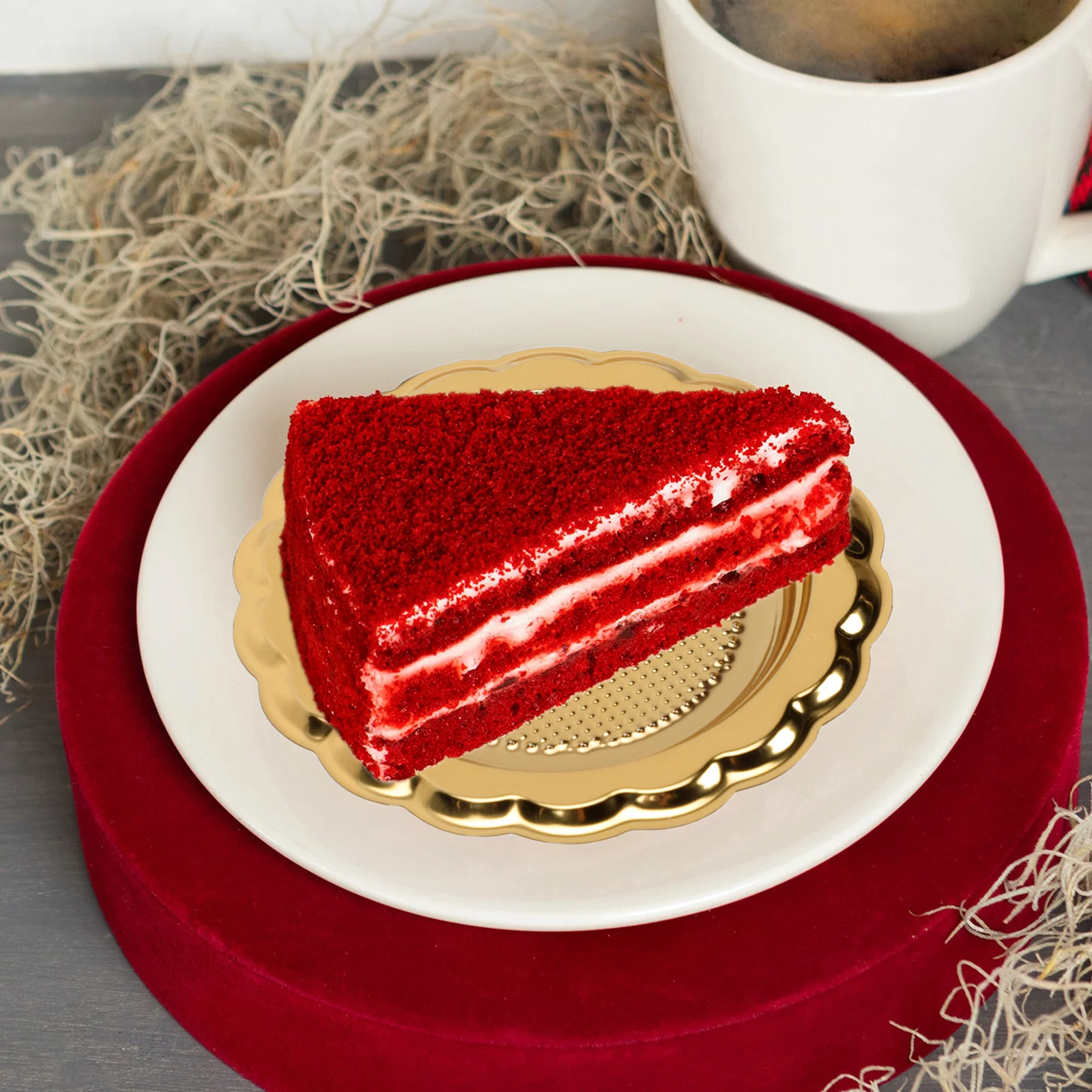 

20pcs Trays Pad 6 3cm Round Food Dessert Plates Grade Reusable Cake Cake Pads Trays Dessert Plates Baking Pan