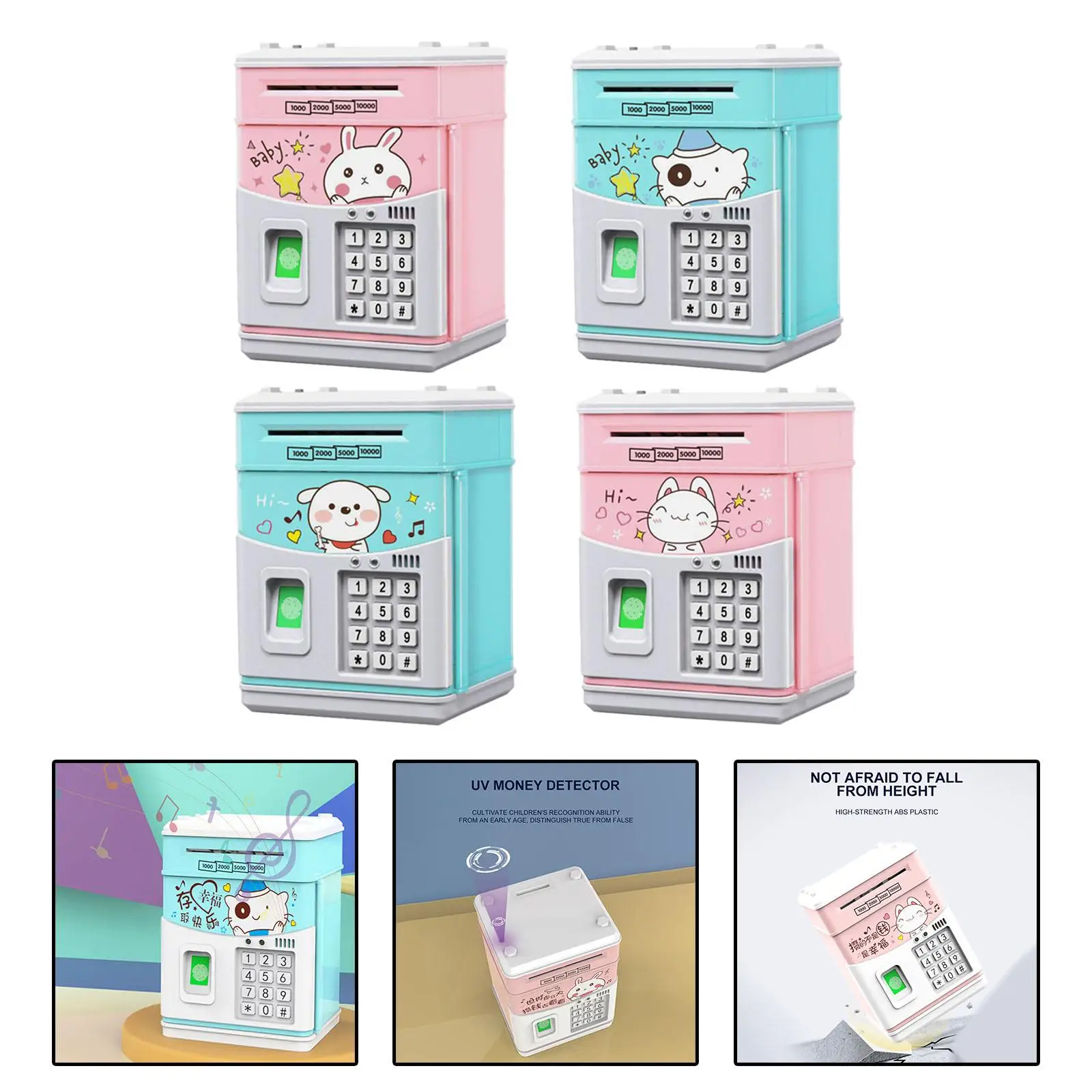 ATM Piggy Saving Box Wachtwoordbeveiliging Automatische deuropening met muziekliedjes