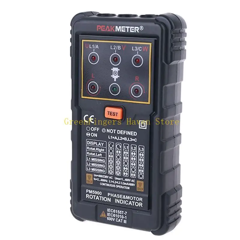 F68D 3 Phase Rotation Tester LED Detector Checker Meter MS5900