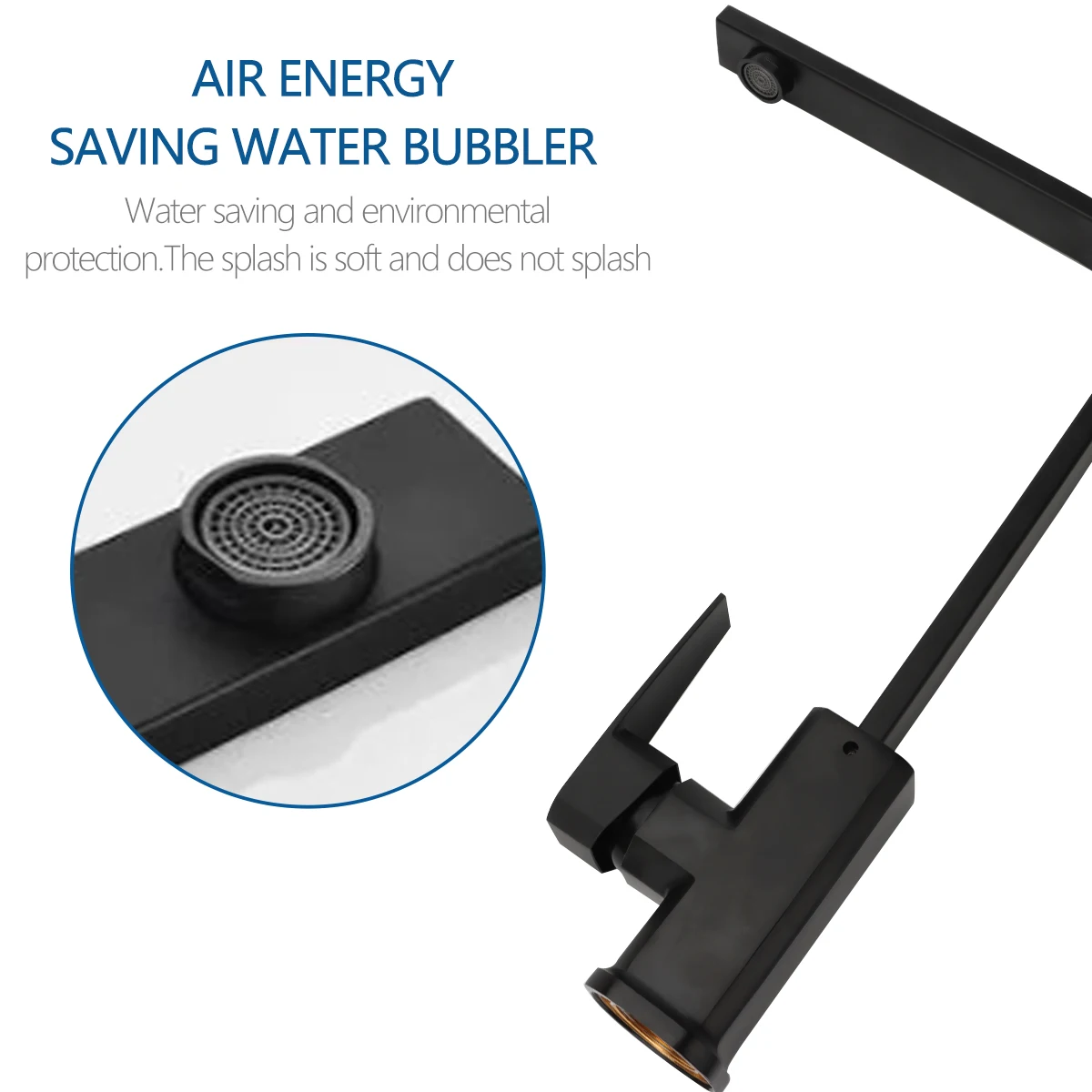 صنبور المطبخ صنبور المياه السوداء بالوعة المطبخ صنبور حوض خلاط تيار البخاخ رئيس الكروم نحى النيكل مياه الحنفية Sifang صنبور المطبخ #4