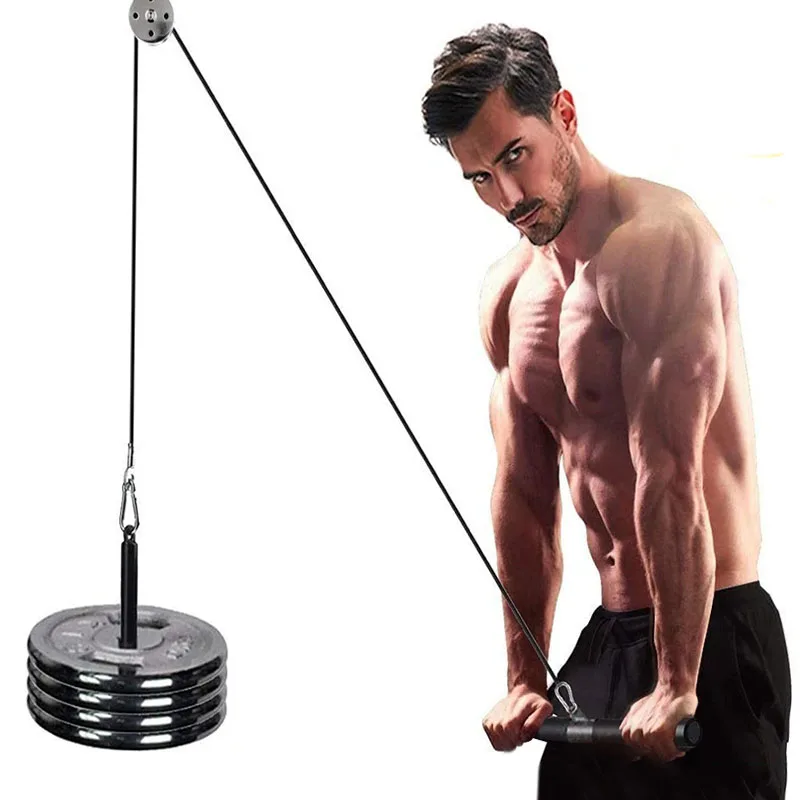 

Бесшумная система кабельных шкивов для спортзала с вращающимся многофункциональным оборудованием для домашнего спортзала из нержавеющей стали «сделай сам» для тренировок бицепсов и трицепсов