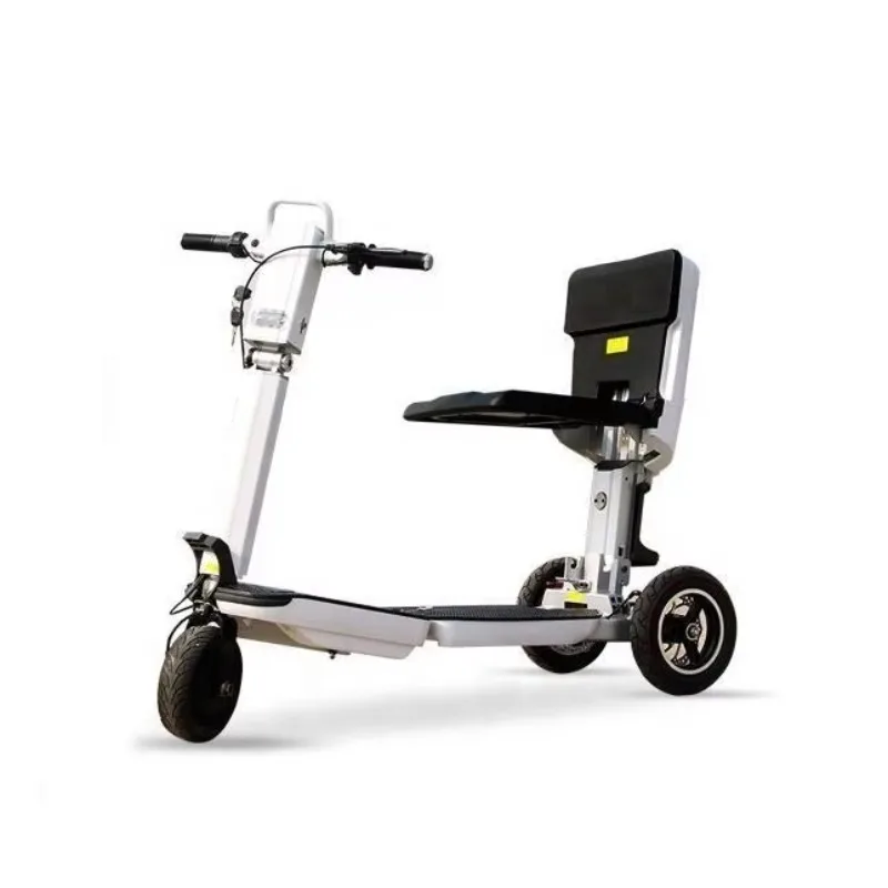 Sui for elder people with three wheeled lage box type auxiliary scooter