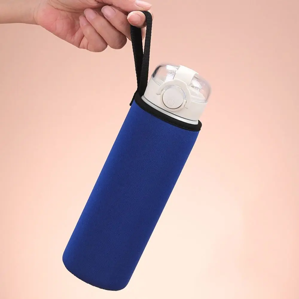 Neoprene Vacuum Cup Insulator Sleeve Collapsible Insulated Sport Water Bottle Cover Elastic Anti-fall Water Bottle Carrier