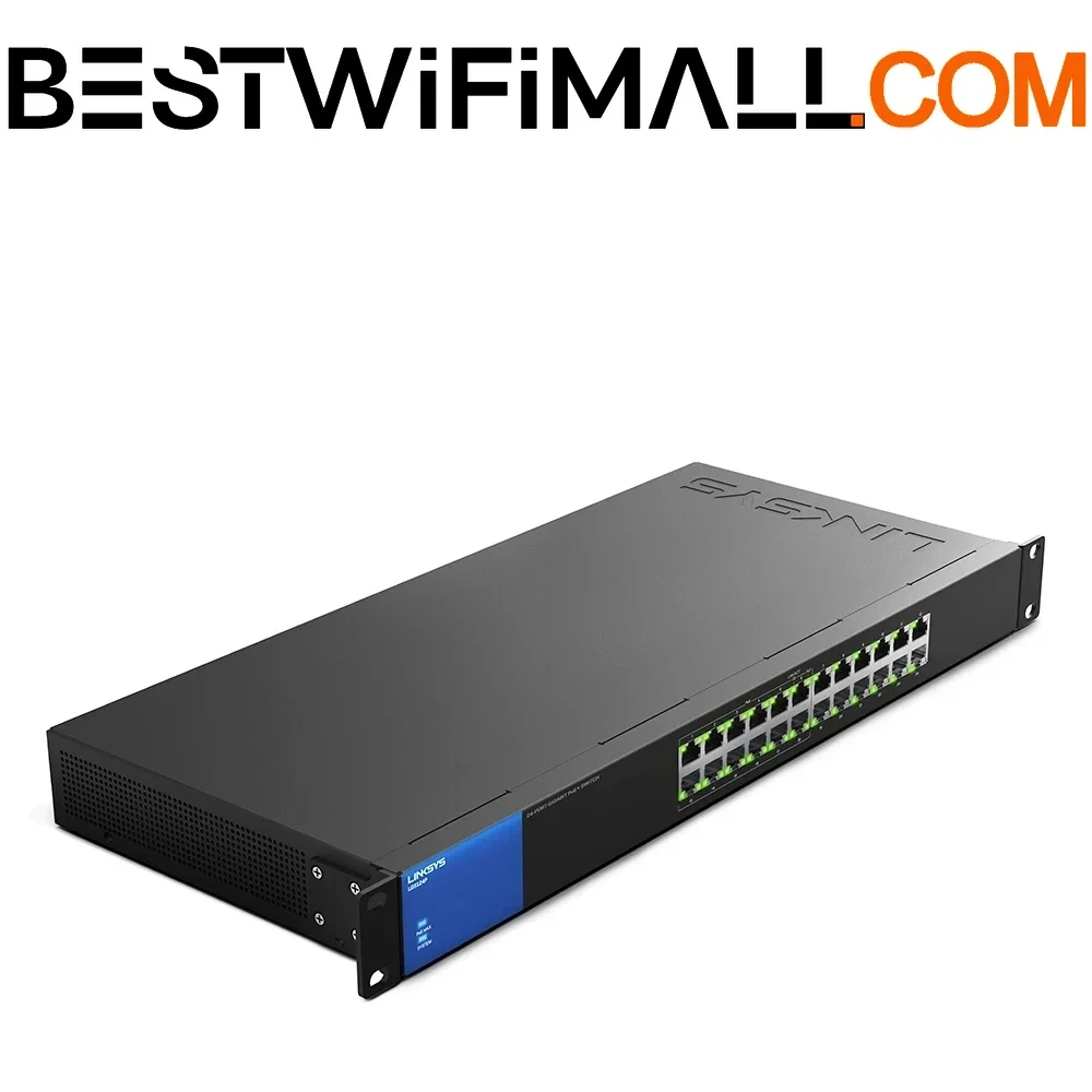 

Коммутатор LINKSYS LGS124P PoE+ на 16 портов для бизнеса, настольный, гигабитный, проводное соединение со скоростью до 1000 Мбит/с, 24 порта Gigabit Ethernet